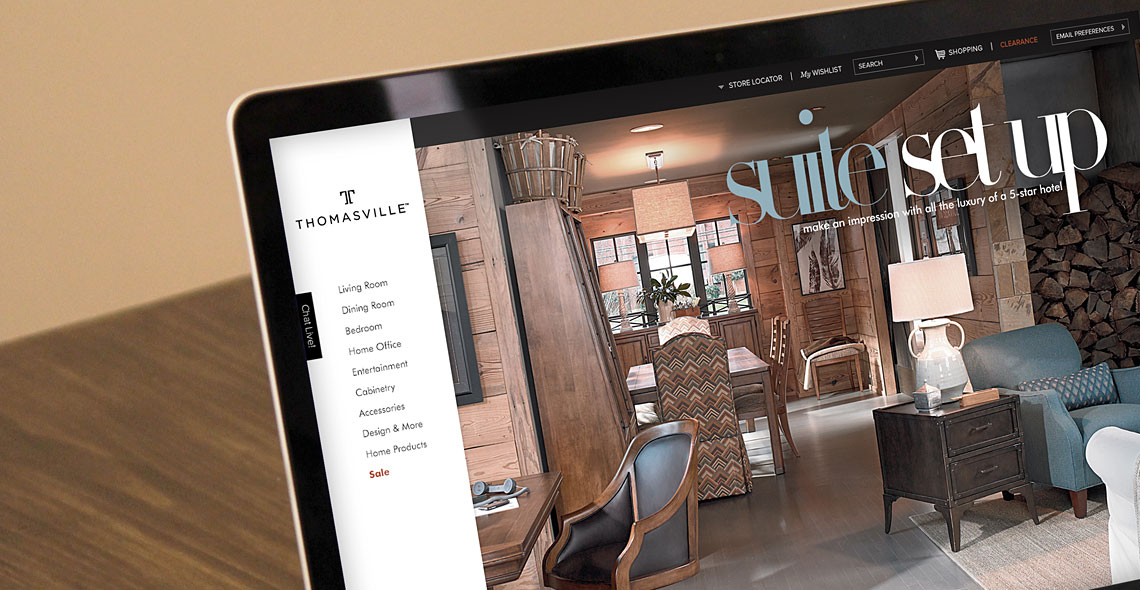 thomasville website design
